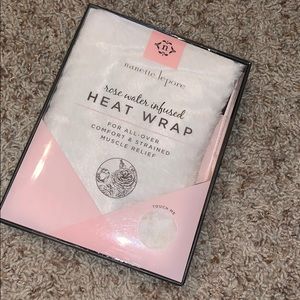 Rose water infused heat wrap